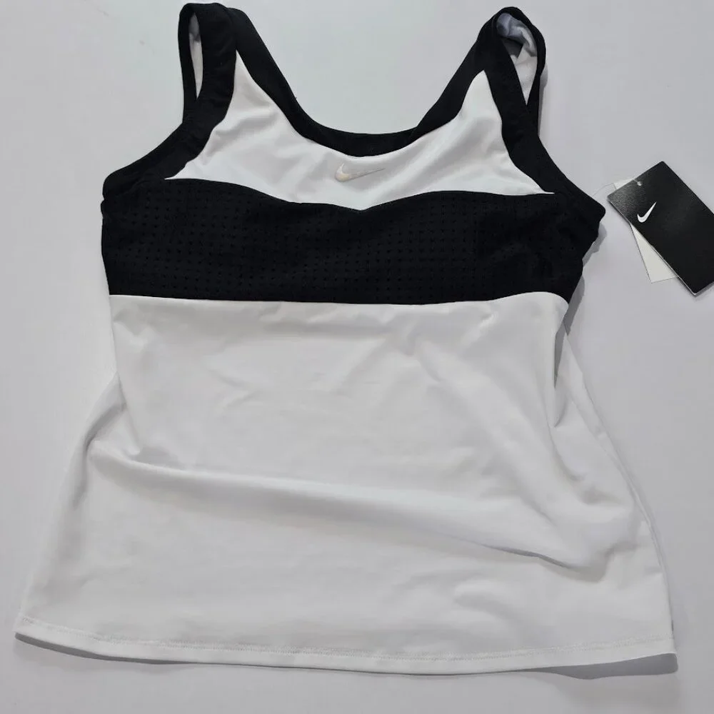 Nike Sport Mesh Scoop-Neck Tankini Swim Top - Picture 4 of 9